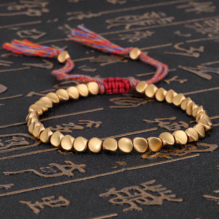 Bodhi Stones Tibetan Copper Beads Healing Luck Bracelet